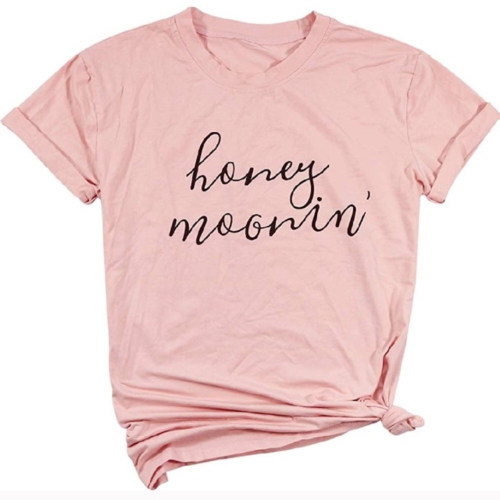 Honeymoon tee pink